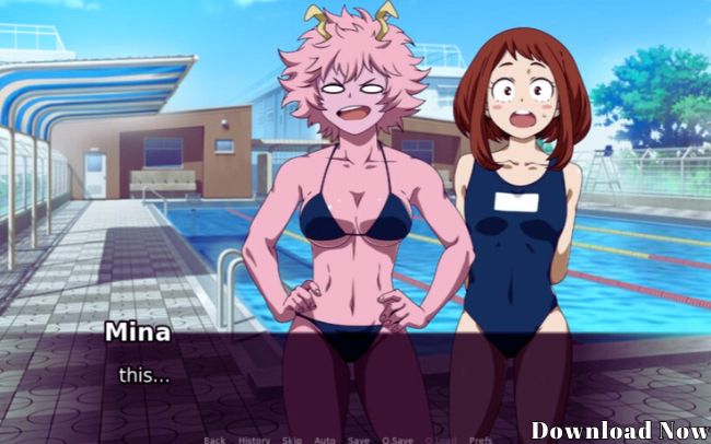 my harem academia game